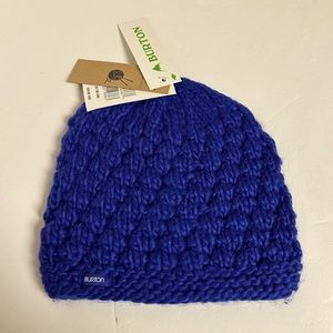 Burton Girls Lil Bertha Hand Knit Beanie Sorcerer Hat Purple NEW